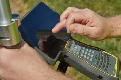 Dokumentation der Einmessung auf GPS-Gerät